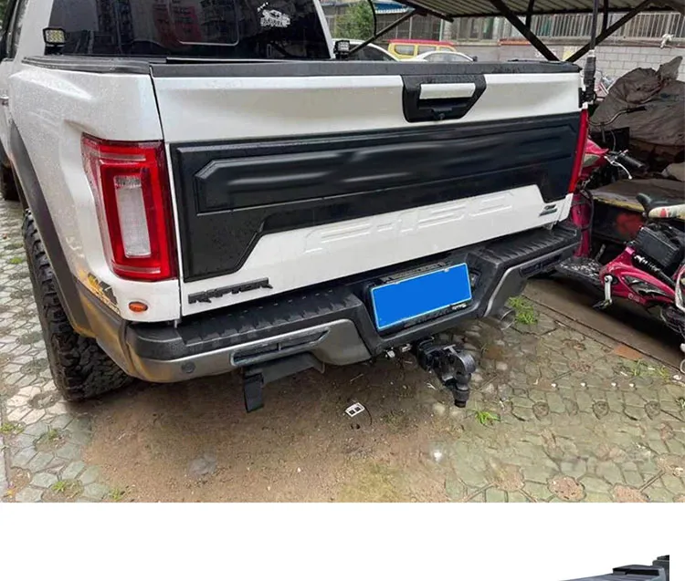 Bumper Traseiro de Aço para Off-Road com Abertura para Sensor e Gancho de Reboque para Ford F150