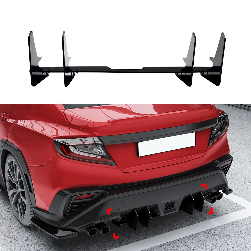 Skirts laterais Wrx Sti, lábio do para-choque dianteiro, spoiler traseiro, difusor traseiro para Subaru Wrx Sti Vb 2020+ Acessórios para carro