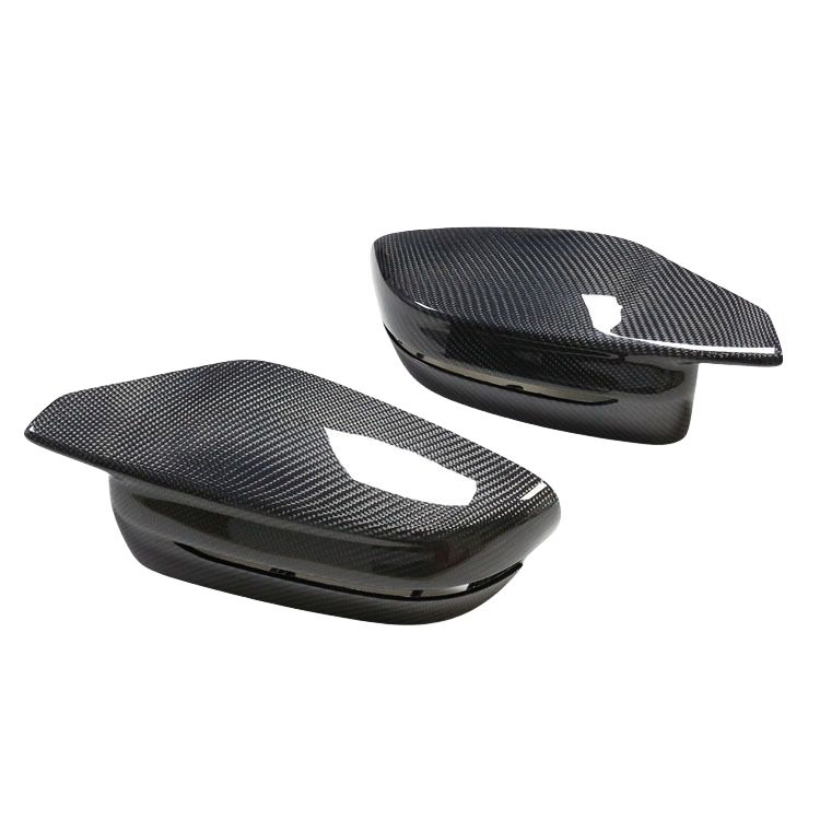 Adequado para BMW, capas de espelho em fibra de carbono, novas capas de espelho para para-choque