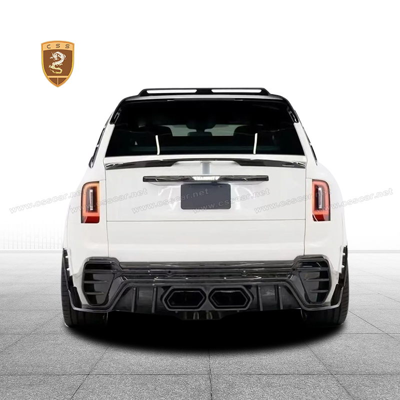 Novo Chegada Parachoque Traseiro em Fibra de Carbono Seco para Upgrade ao Estilo Msy para Rolls Royce Cullinan