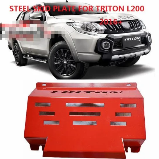 Placa de proteção vermelha OEM sob o para-choque dianteiro, protetor de motor