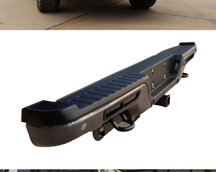 Bumper Traseiro de Aço para Off-Road com Abertura para Sensor e Gancho de Reboque para Ford F150