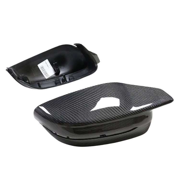 Adequado para BMW, capas de espelho em fibra de carbono, novas capas de espelho para para-choque