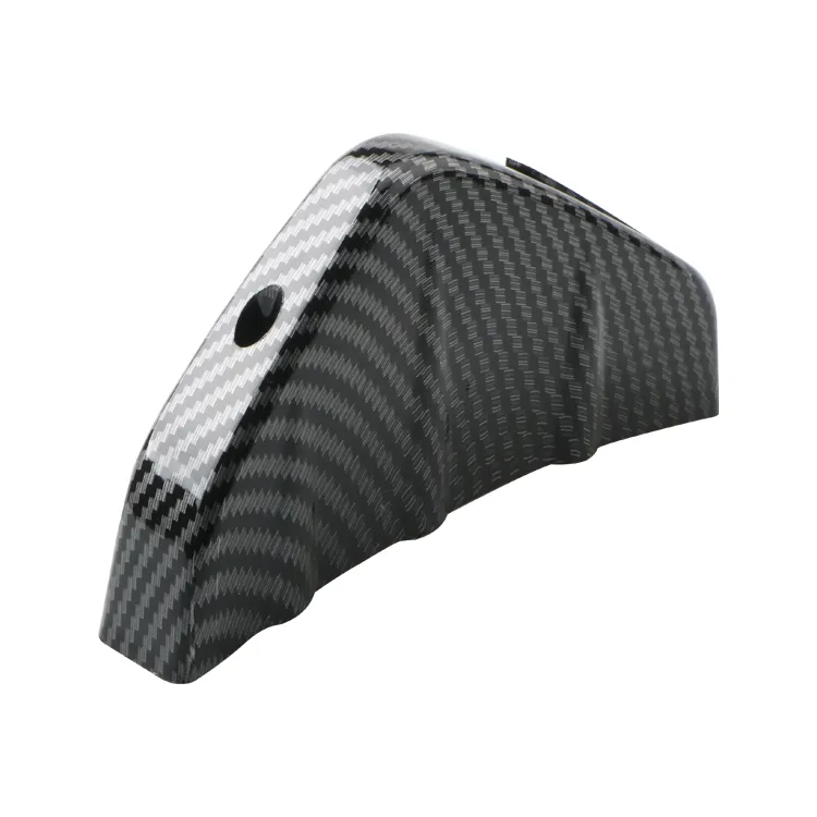 Difusor de Para-choque Traseiro Universal 4PCS Saia de Fender Lip Splitter Fim Spoiler Aparência de Fibra de Carbono Protetor de Spoiler Shark
