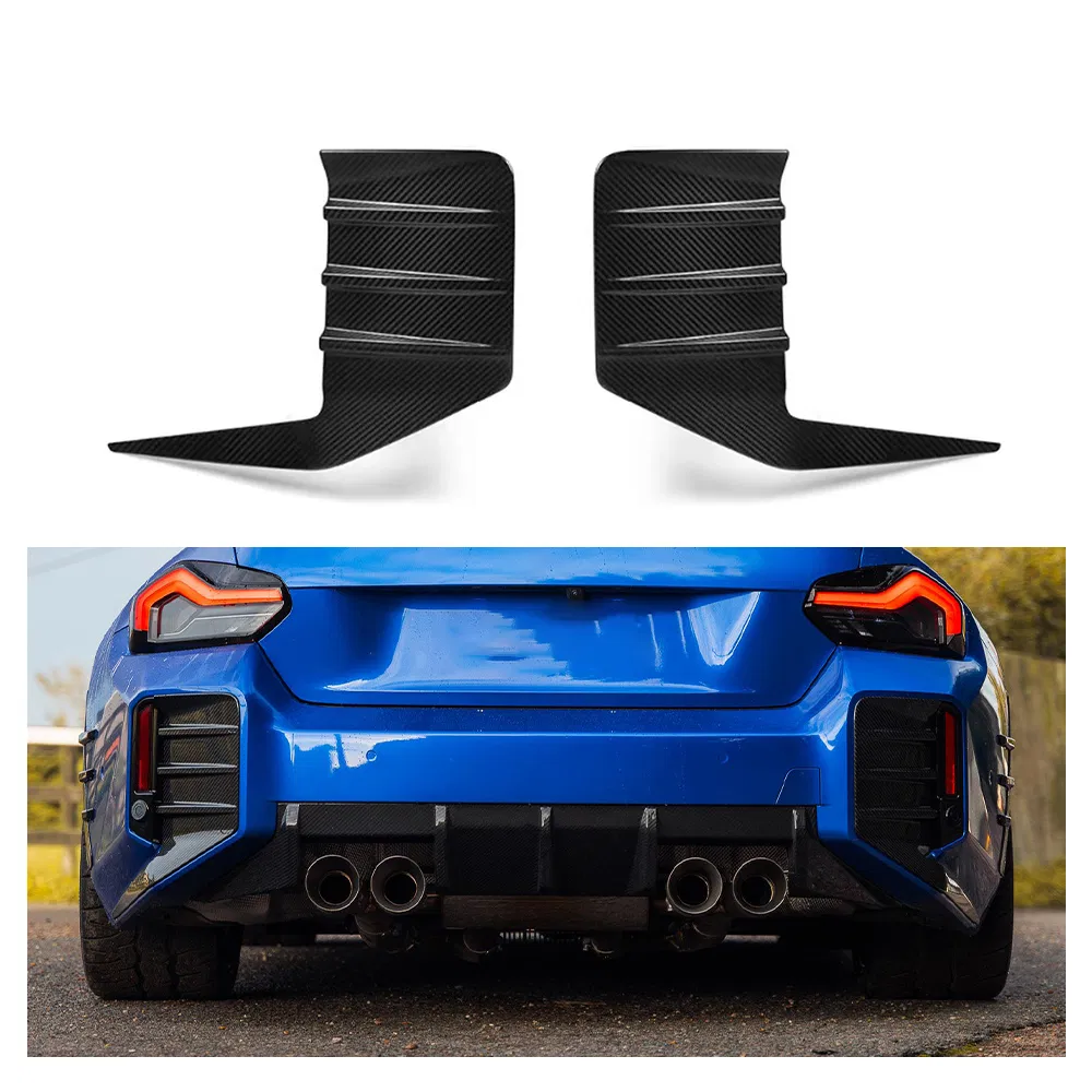 para BMW M2 G87 Inserções de Para-choque Traseiro em Fibra de Carbono M Performance Original (2023+)