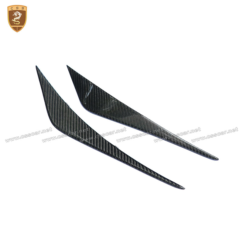para Mclaren 720s Fibra de Carbono Real Tecido Canards de Para-choque Frontal Acessórios para Carros Peças de Auto