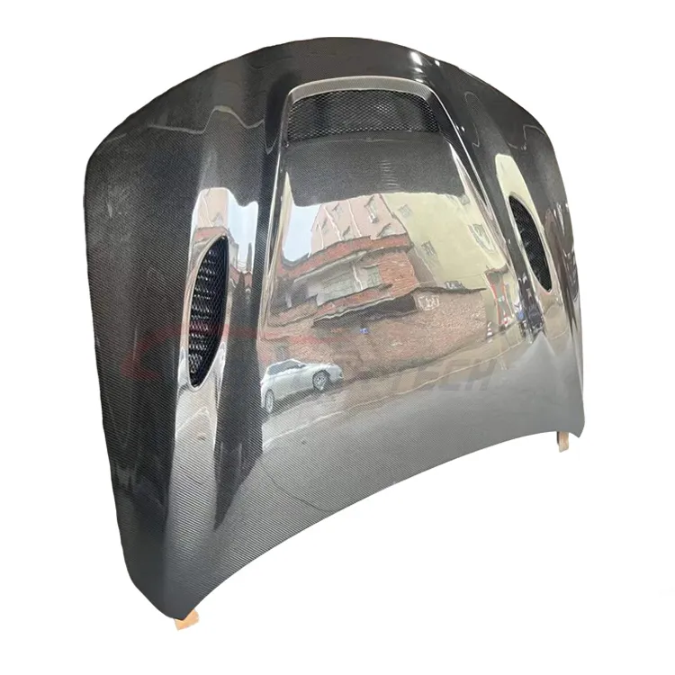 Capô de Fibra de Carbono para Al-Fa Romeo Giulia Sport 2017-2020 Spoiler de Fibra de Carbono Protetor de Para-choques Kit de Carro