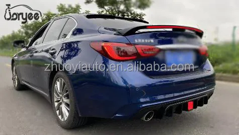 Spoiler Traseiro para Infiniti Q50 Q50s Lábios de Porta-Malas em Fibra de Carbono ABS