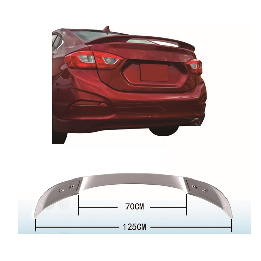Spoiler de teto traseiro de carro em material ABS, lábio do para-choque traseiro