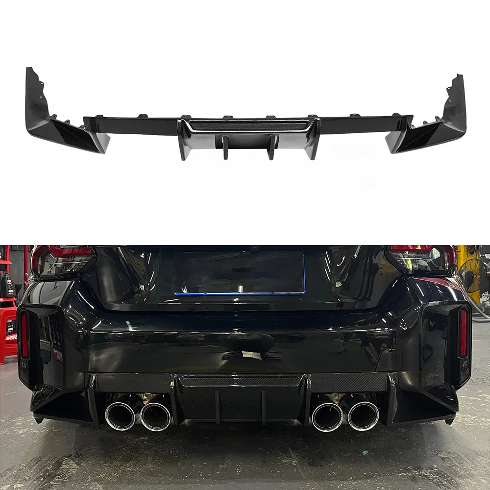 para BMW G87 M2 Alta Qualidade 100% Difusor de Para-choque Traseiro em Fibra de Carbono Seco Kits de Carro Spoiler