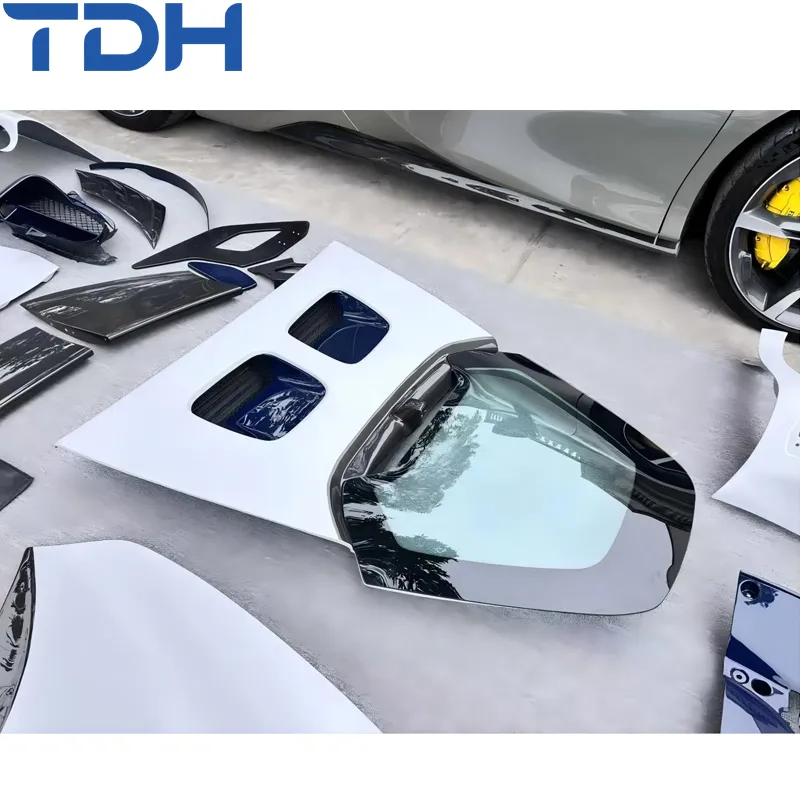 Para-choque de Carbono Seco de Alta Qualidade para Ferrari Sf90 Facelift para Sf90xx Para-choque Frontal Rar Para-choque com Peças de Carbone Fiber