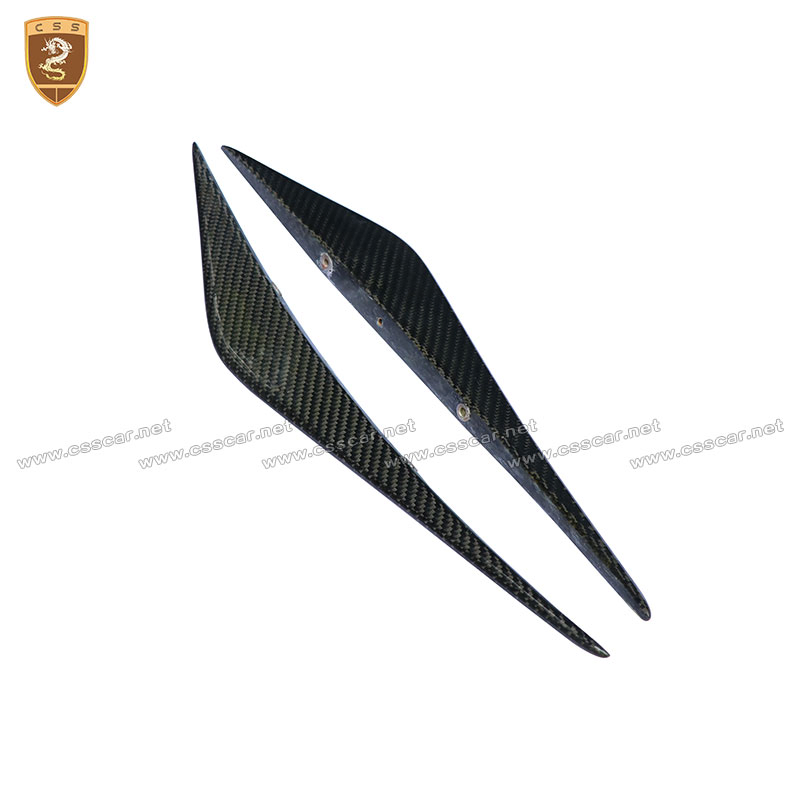 para Mclaren 720s Fibra de Carbono Real Tecido Canards de Para-choque Frontal Acessórios para Carros Peças de Auto
