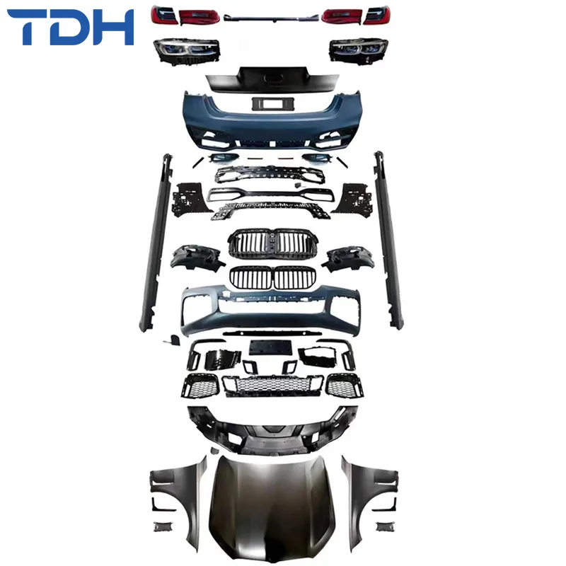 Acessórios de Carro Para Para-choque PP de 2016-2018 BMW 7 Série G11 G12 Facelift para 2022 G12 Bumper Lci M-Tech com Capô de Alumínio