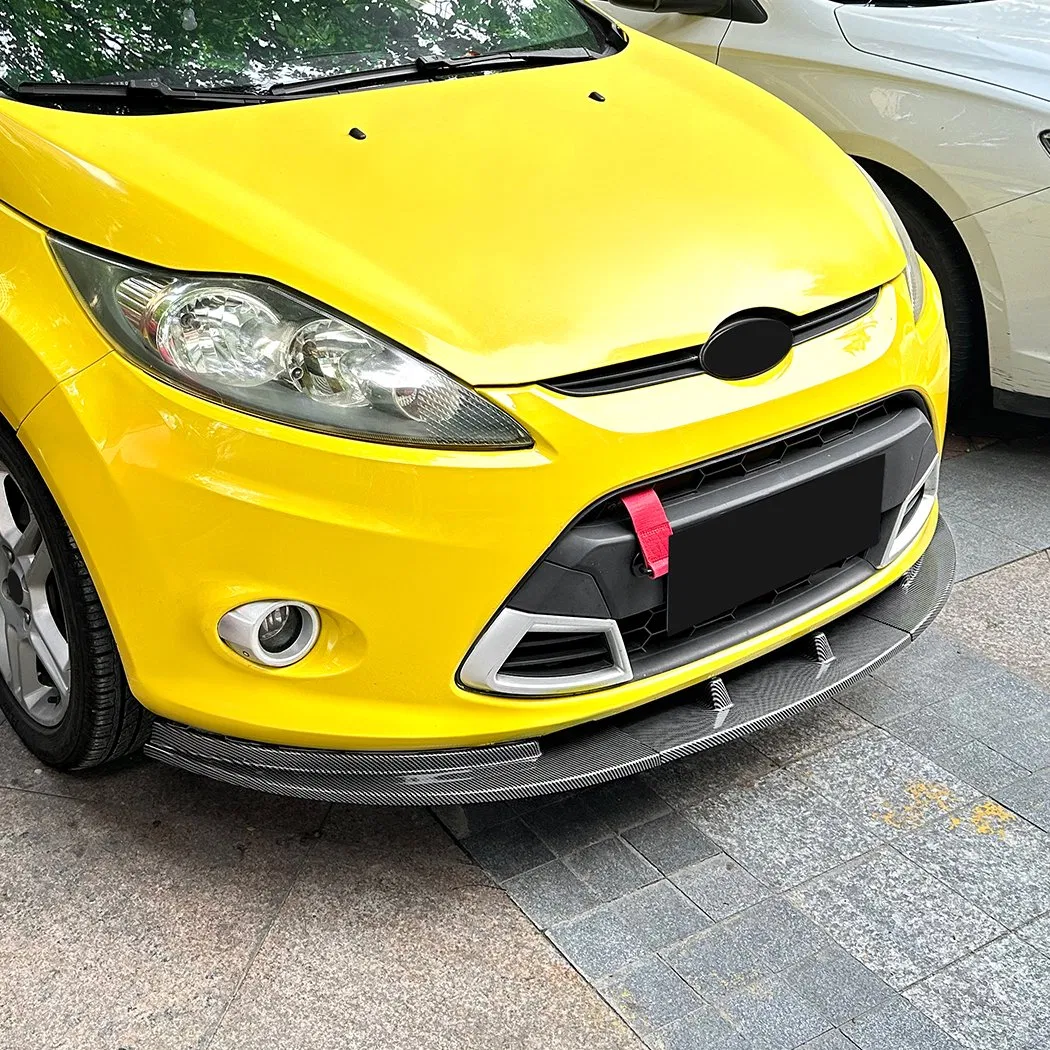 Spoiler de lábio dianteiro Carbon Black para Ford Fiesta Mk7 2008-2012 Acessórios para Carro