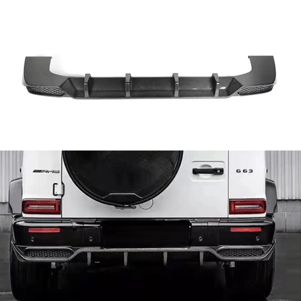 Lábio de Para-choque Frontal de Carbono Seco de Alta Qualidade para Mercedes Benz W463 W464 2018+ Difusor Frontal