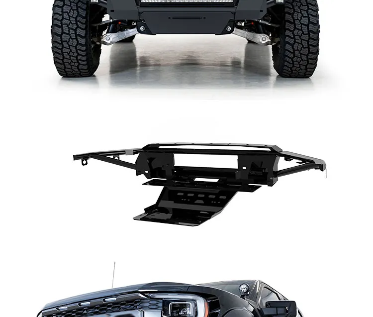 Bumper Frontal de Aço Anticolisão Robusto para Off-Road para Ford Raptor F150