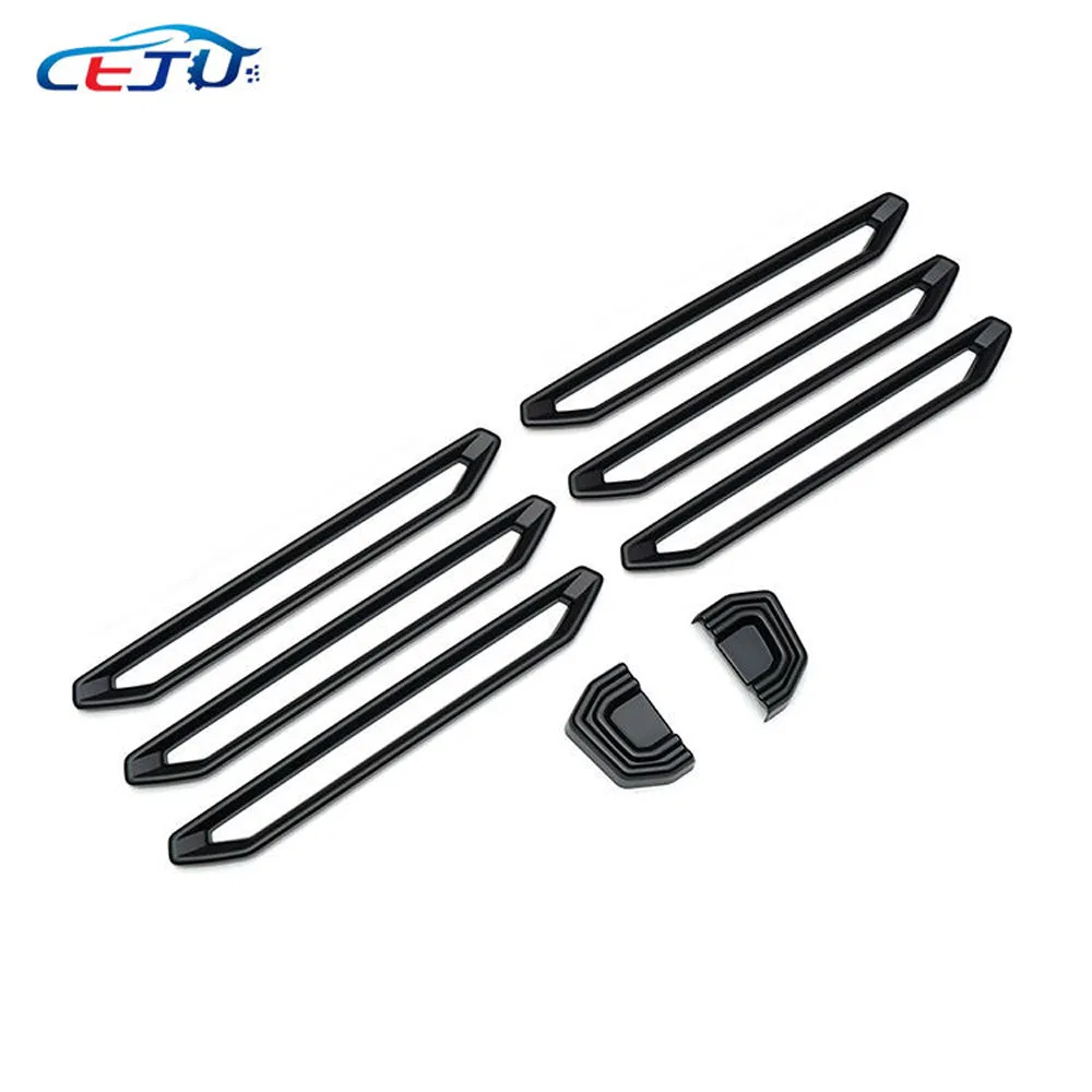 Capa de Gancho de Reboque do Para-choque Frontal Preto em Plástico ABS para Jetour Traveler T2 2023-2025