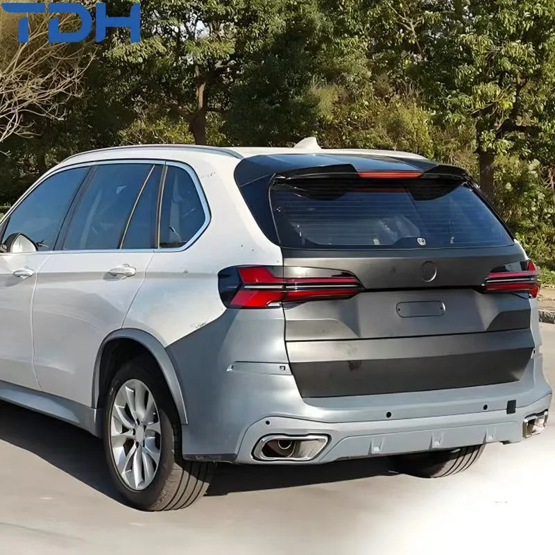 Peça de Carro Modificada Bumper de PP para 2014-2018 BMW X5 F15 Facelift para 2024 G05 Bumper M-Tech Lci com Capô de Alumínio