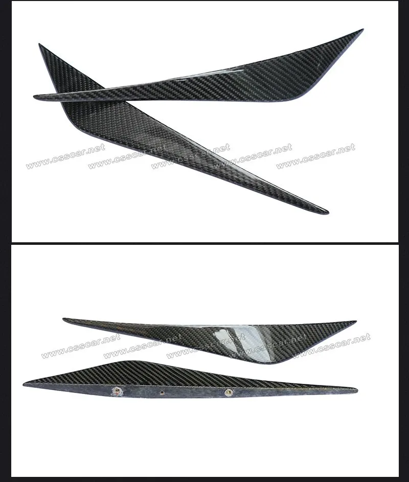 para Mclaren 720s Fibra de Carbono Real Tecido Canards de Para-choque Frontal