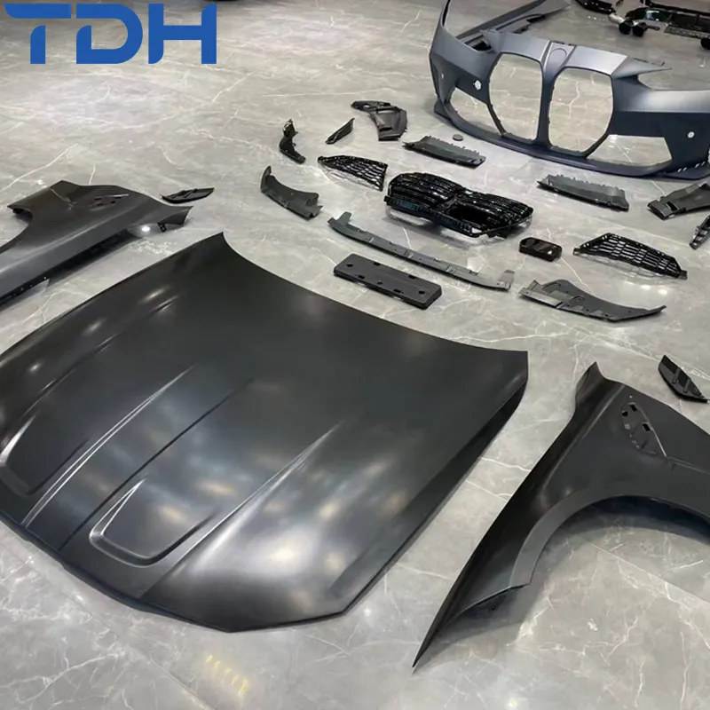 Acessórios de Carro Para Para-choque BMW 4 Série G22 Coupé Facelift para M4 Para-choque com Capô e Laterais de Alumínio