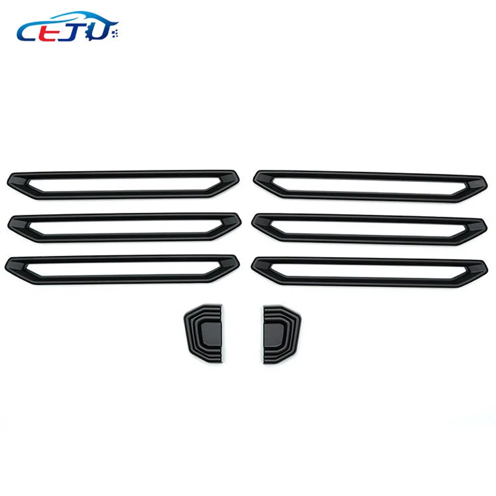 Capa de Gancho de Reboque do Para-choque Frontal Preto em Plástico ABS para Jetour Traveler T2 2023-2025
