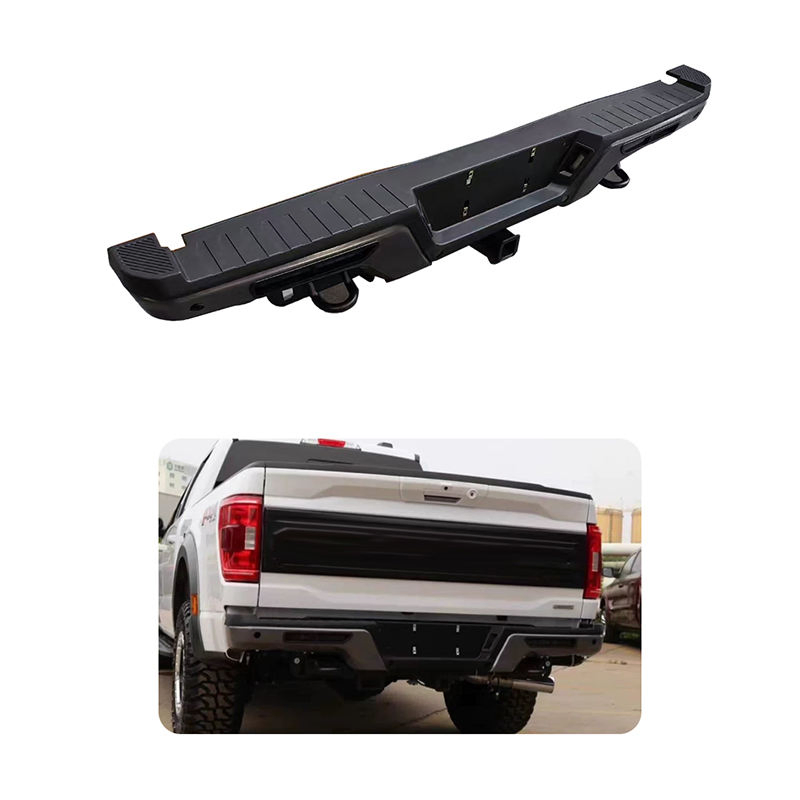 Bumper Traseiro de Aço para Off-Road com Abertura para Sensor e Gancho de Reboque para Ford F150