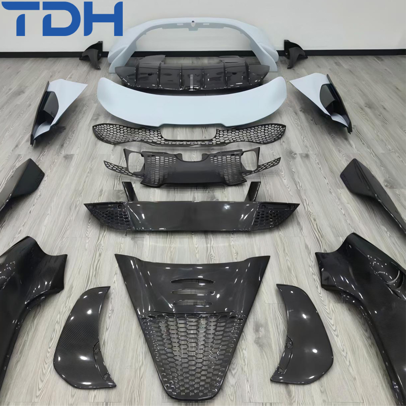 Preço de Fábrica Meio Bumper de Fibra de Carbono para Mclaren 720s Atualizar para 765lt Bumper Frontal Bumper Traseiro com Peças de Carro em Fibra de Carbono