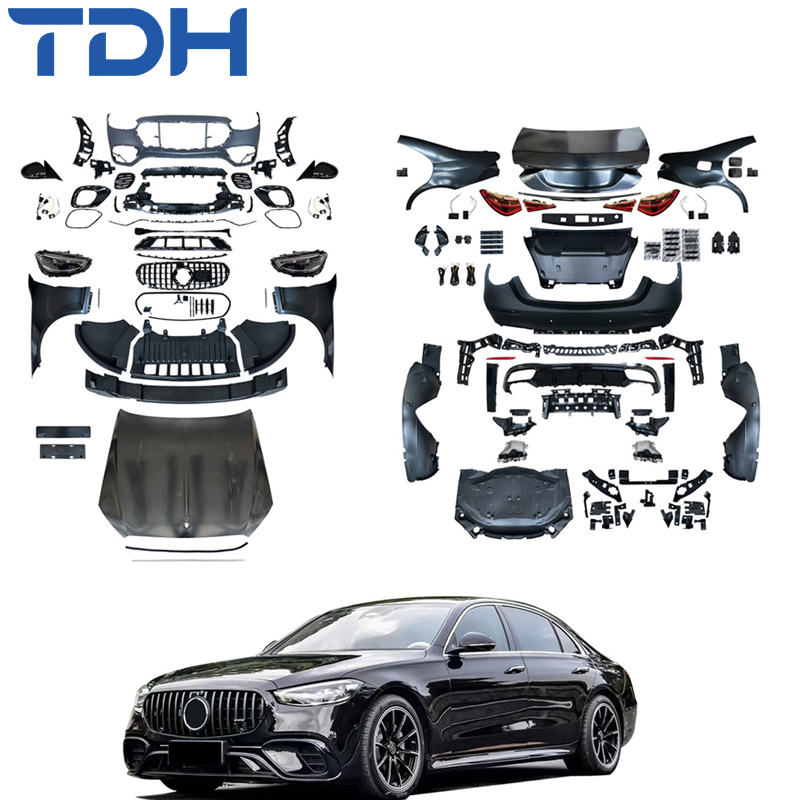 Acessórios para Carro Bumper para 2006-2013 W221 Facelift para W223 S63 Bumper Amg Font Bumper Traseiro com Capô de Alumínio