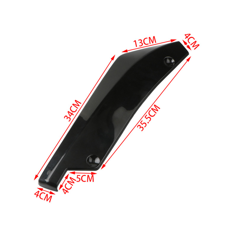 Protetor de Difusor Splitter de Spoiler Lateral de Saia de Bumper Traseiro Universal para Carro