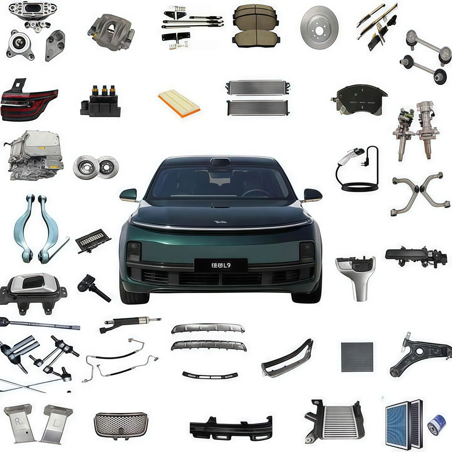Peças de reposição automotivas genuínas OEM baratas e duráveis, capa do para-choque dianteiro com lâmpadas LED para Byd Song Plus