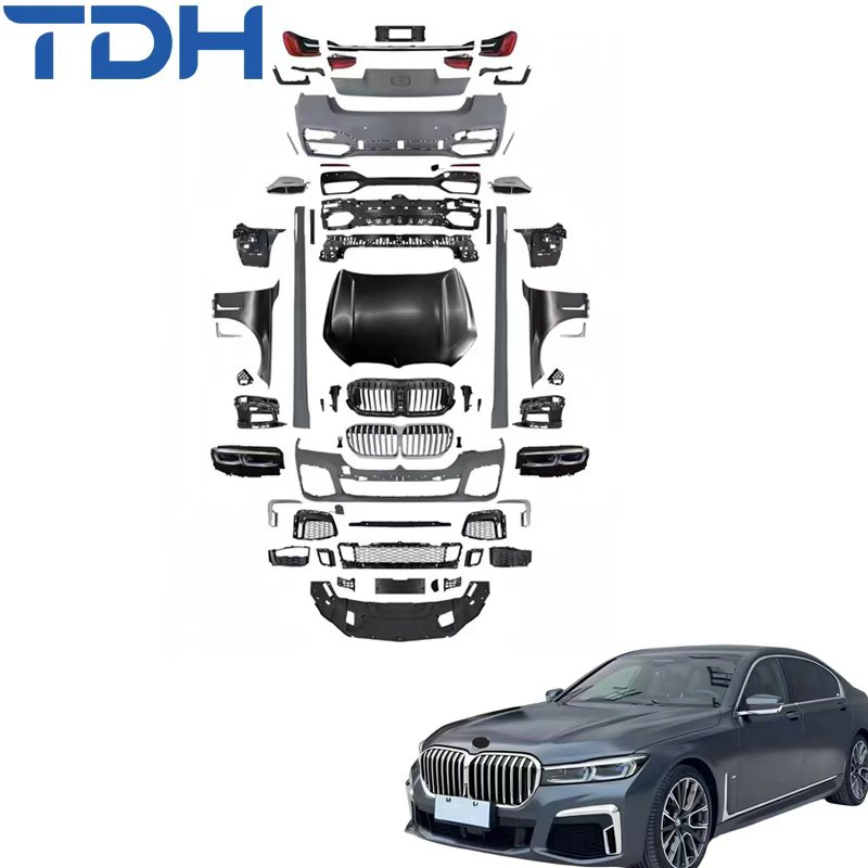 Acessórios de Carro Para Para-choque PP de 2016-2018 BMW 7 Série G11 G12 Facelift para 2022 G12 Bumper Lci M-Tech com Capô de Alumínio