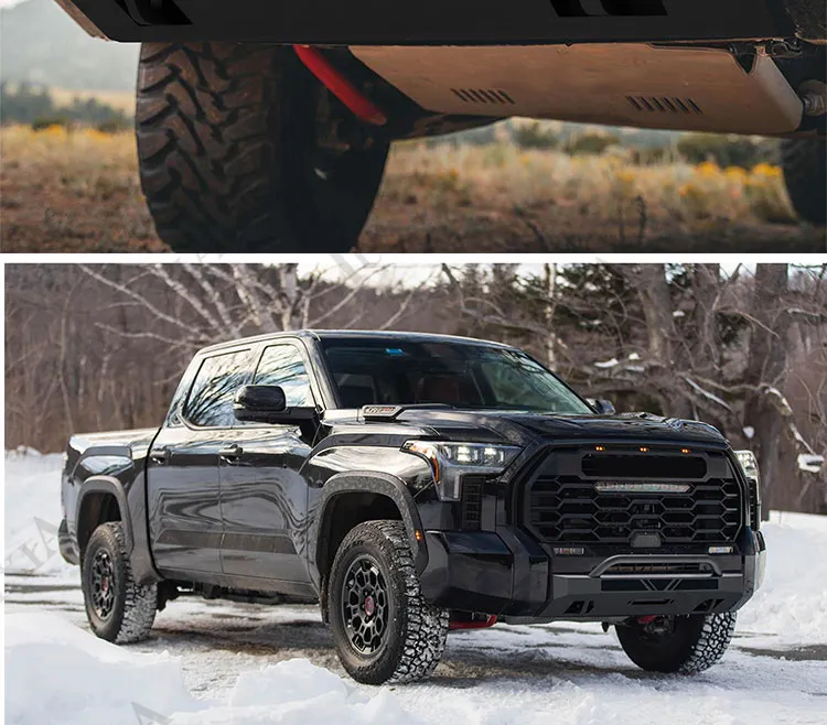 Bumper dianteiro de aço preto off-road para Toyota Tundra 22-24