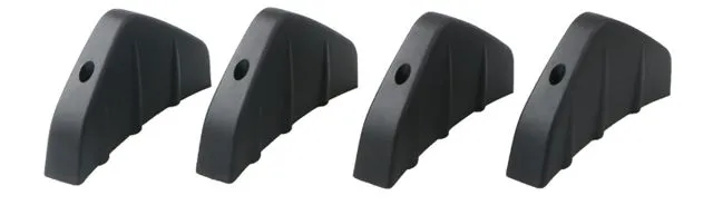 Difusor de Para-choque Traseiro Universal 4PCS Saia de Fender Lip Splitter Fim Spoiler Aparência de Fibra de Carbono Protetor de Spoiler Shark