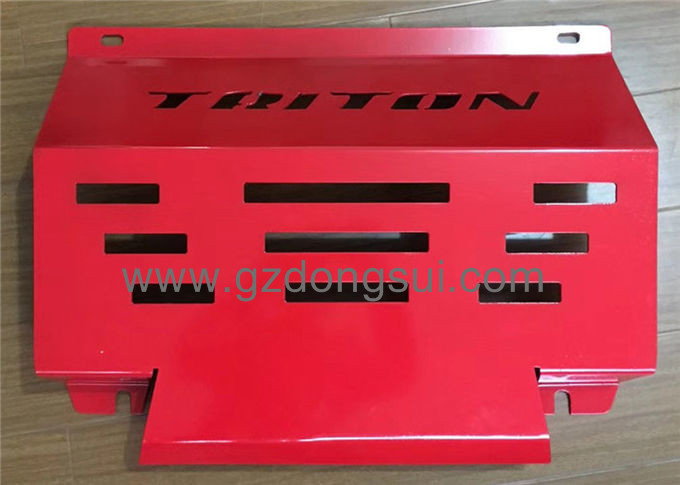 Placa de proteção vermelha OEM sob o para-choque dianteiro, protetor de motor