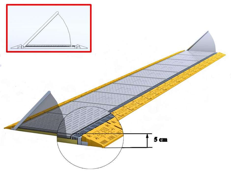 Automatic flood barrier door layout 1