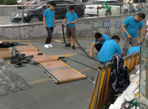 Automatic Flood Barrier Installation