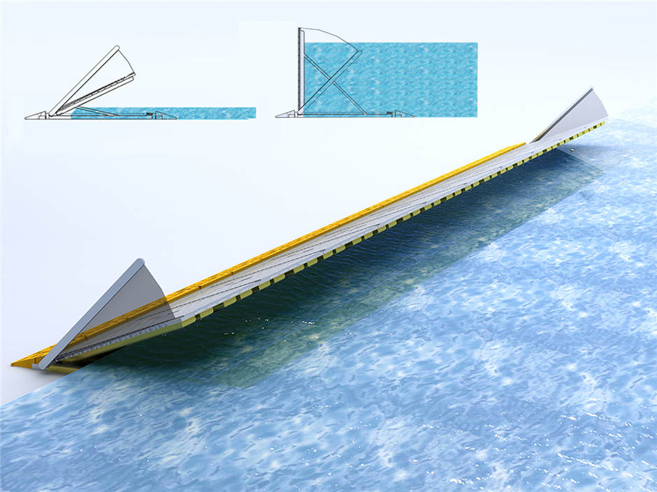 Automatic flood barrier door layout 2