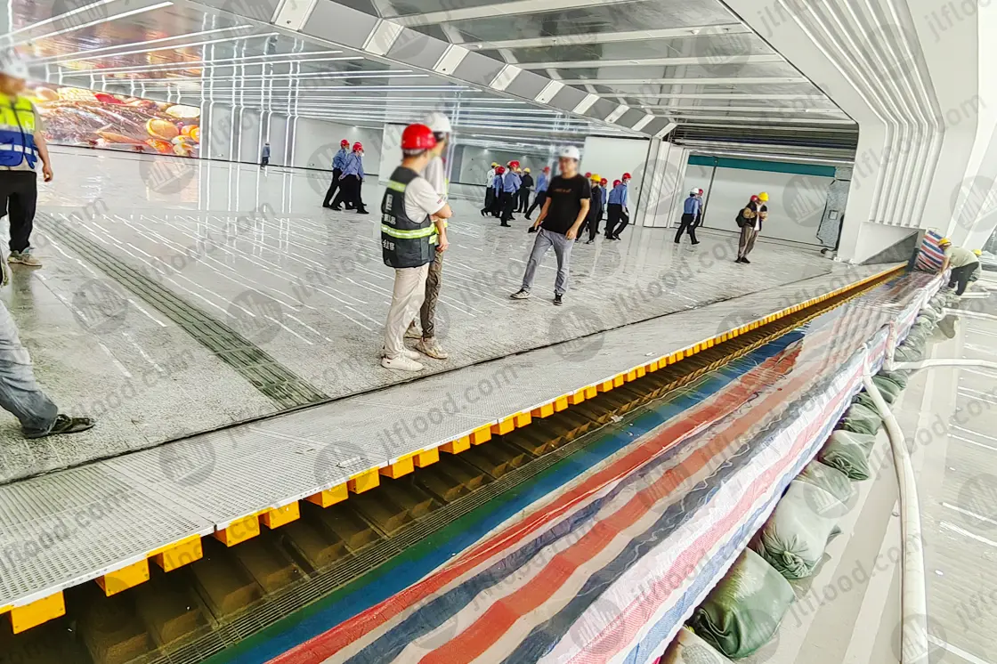 Guangzhou Airport landside facility flood gate