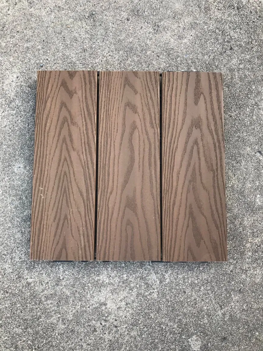Mold-Resistant WPC DIY Interlocking Tile for Bathroom Balcony Use