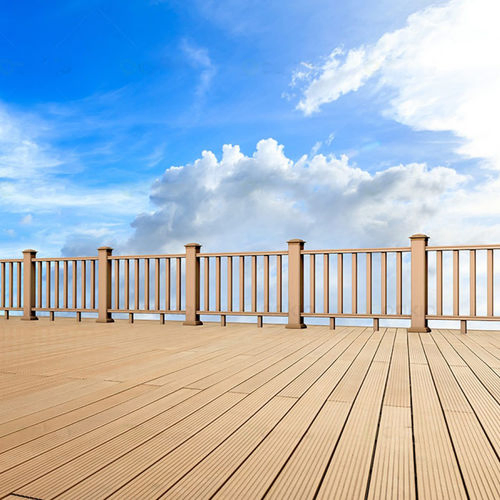 Co-Extrusion WPC Tubes Building Material Outdoor Wall Decoration Wood Plastic Composite Railings