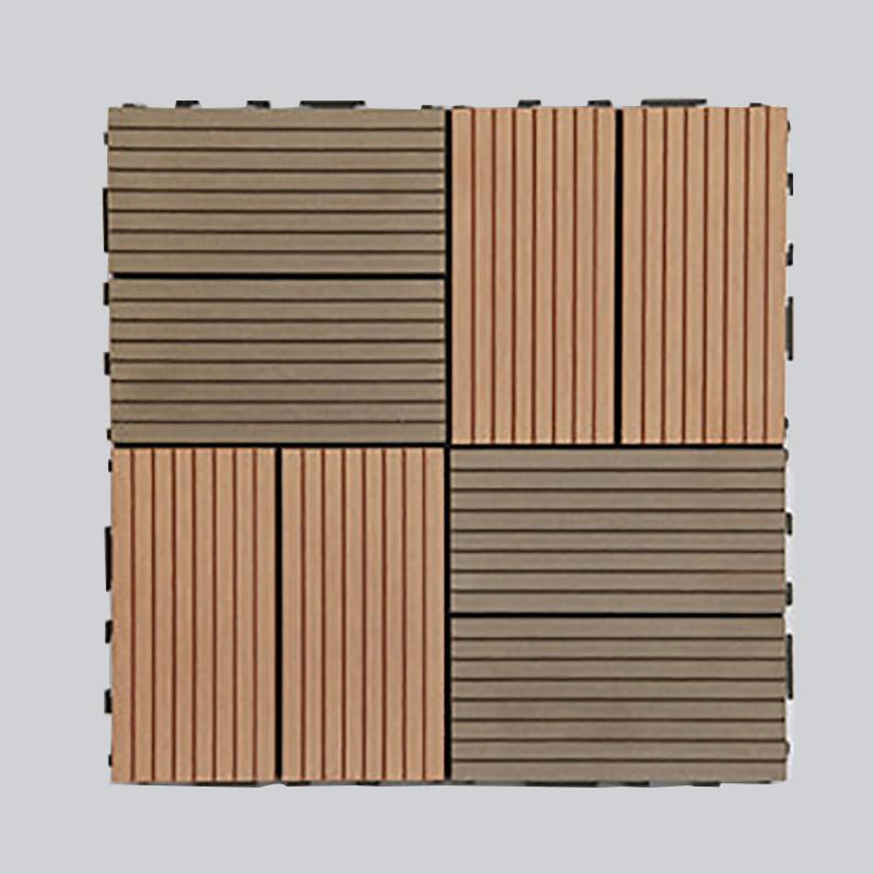 Outdoor Eco-Friendly Interlocking 3D Embossing 300*300mm WPC DIY Decking Flooring Tile