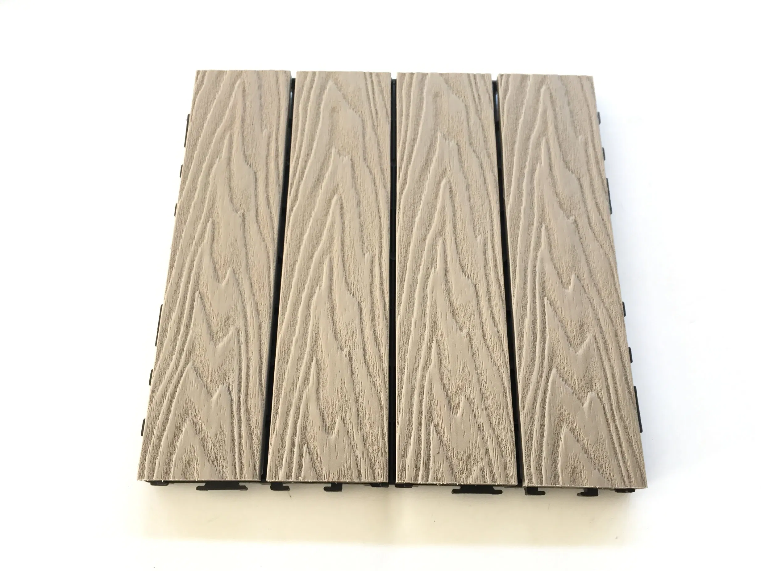 Interlocking Co-Extrusion DIY WPC Decking Tile for Garden Use