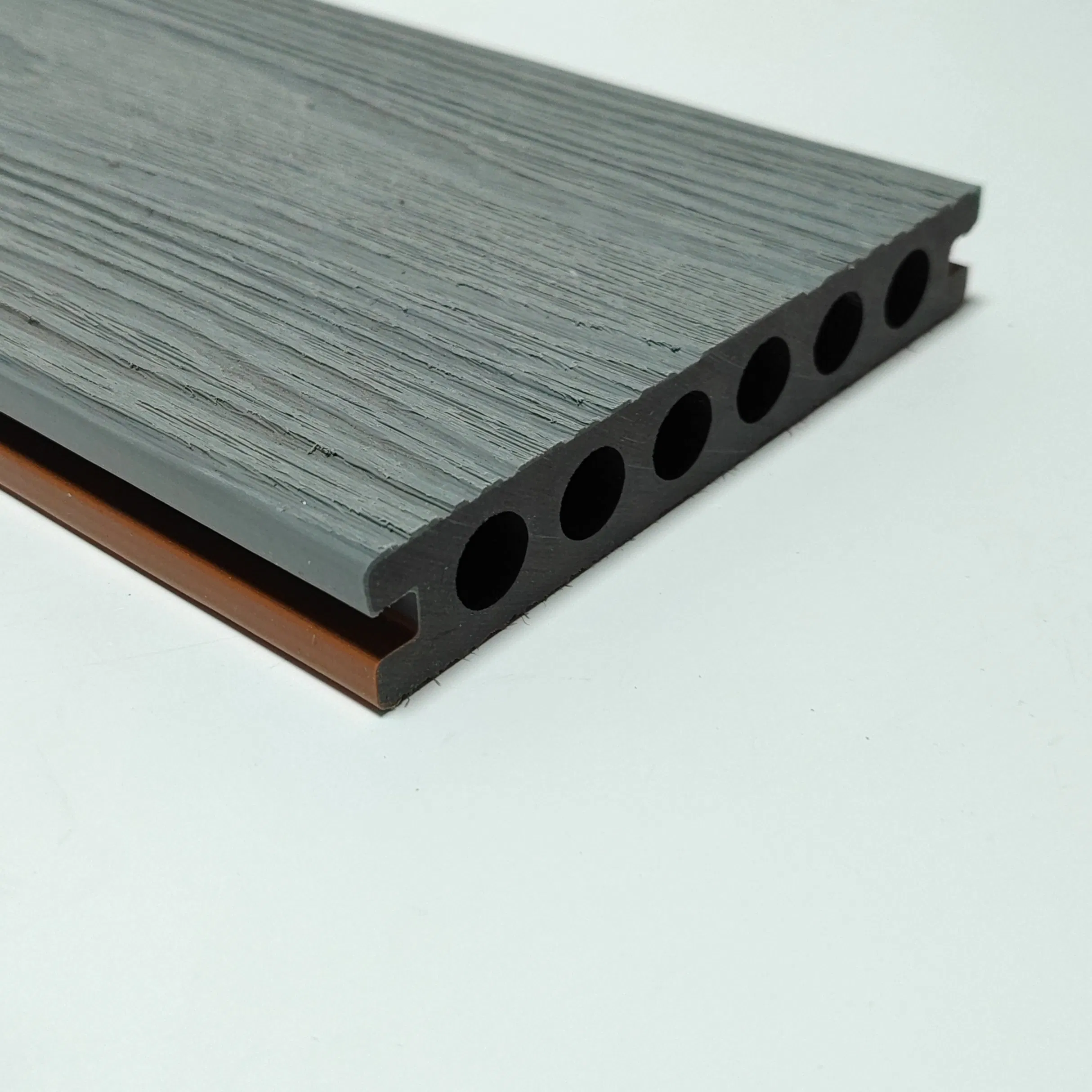 Top-Grade Hollow WPC Decking Fire-Rated Anti-Corrosion for Commercial Outdoor Flooring