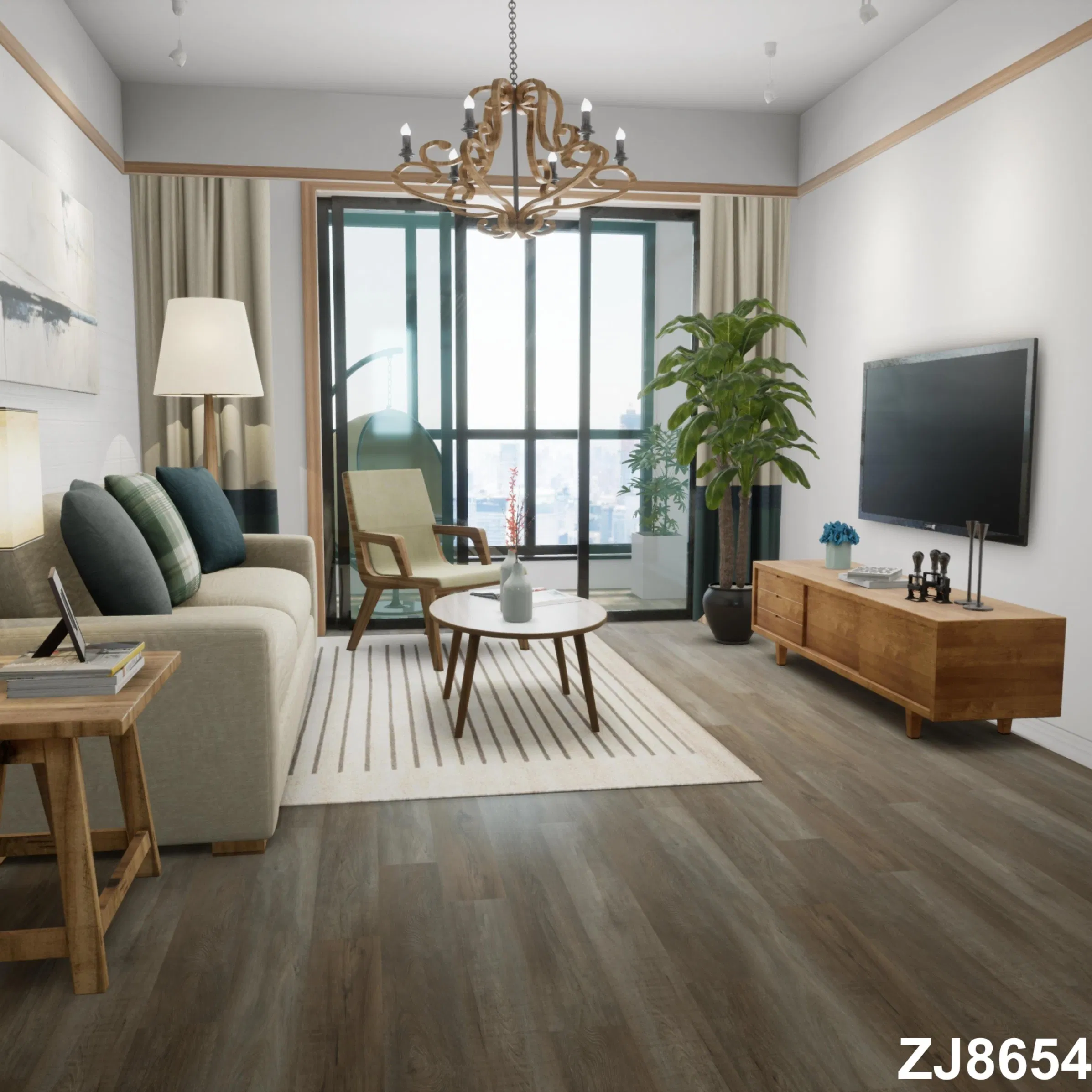 Waterproof Indoor 4mm/5mm/6mm PVC Plastic Plank Tiles Click Wood Grain/Marble Look Rigid Core PVC/WPC/Spc/Vinyl Spc Flooring