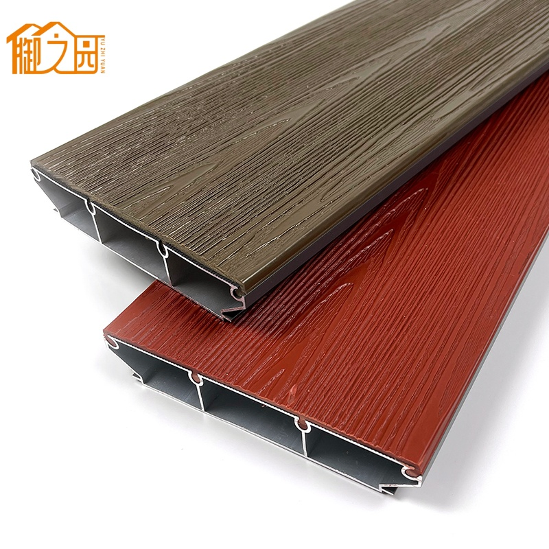 UV-Stable Exterior Solid Waterproof Aluminum Alloy Outdoor Floor High Strength WPC Wood Plastic Composite Decking of Double Colors