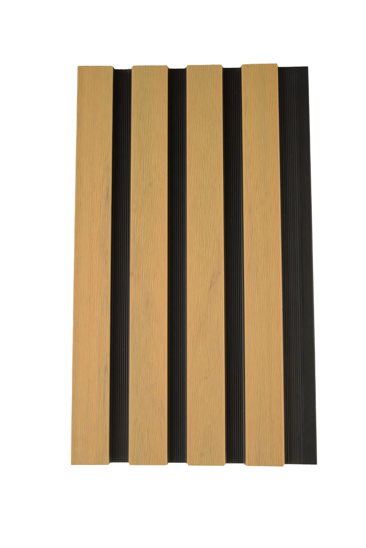 Yellow Eco-Friendly Capped Grooved Composite Siding WPC Wall Cladding 6.5"