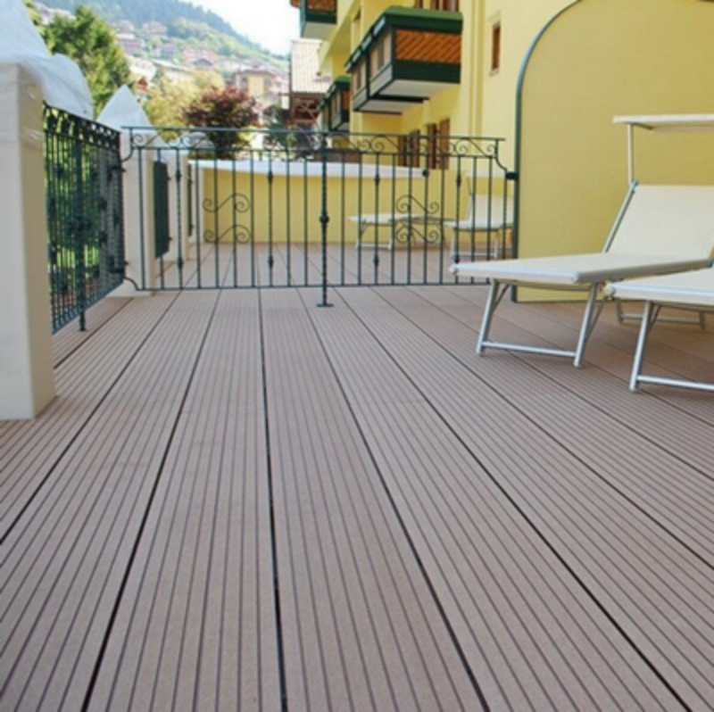 Waterproof Corrosion-Resistant Moisture-Proof Engineered Composite Outdoor WPC Hollow Decking Flooring