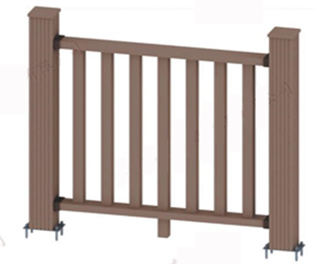 Hot-Selling WPC Wood-Plastic Composite Handrails Safe, Durable, Mothproof and Anticorrosive, High-Quality Railing Posts