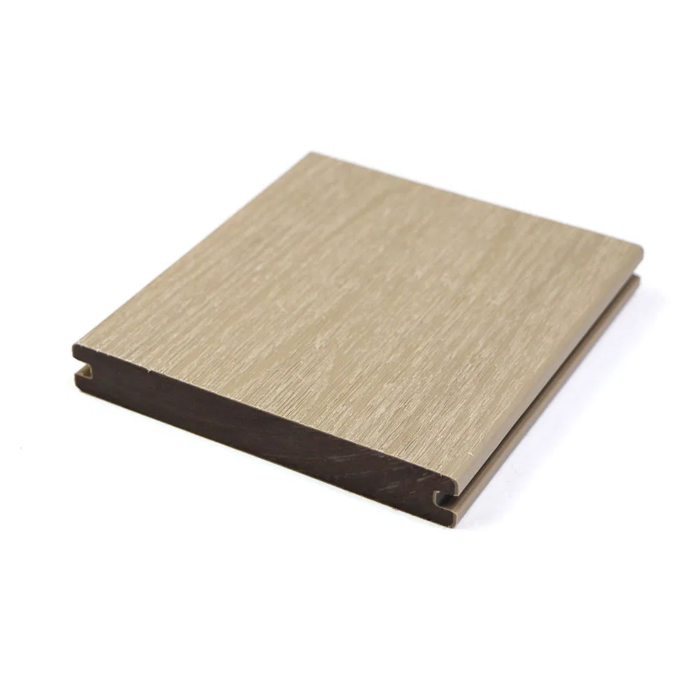 Solid Co-Extrusion WPC Composite Decking Board for Outdoor Garden European Design Style with Brushed Technics for Garden Decking