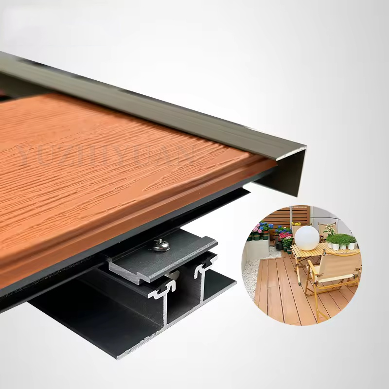 Fast Delivery Pool Edge Aluminum Decking Anti Slip Design Backyard Deck Garden Aluminum Deck Flooring WPC Decking